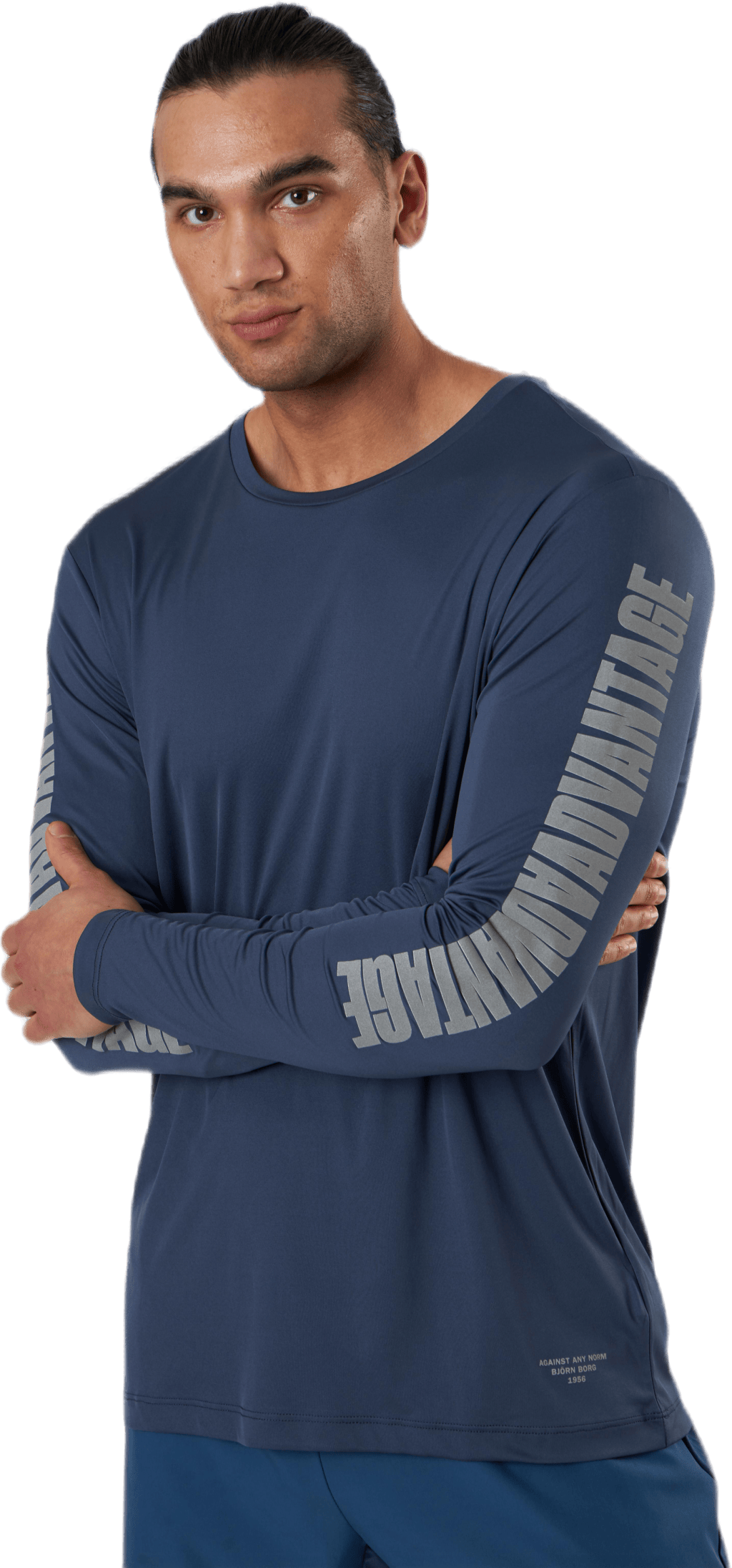 Night LS Perf Tee Blue - Bild 3