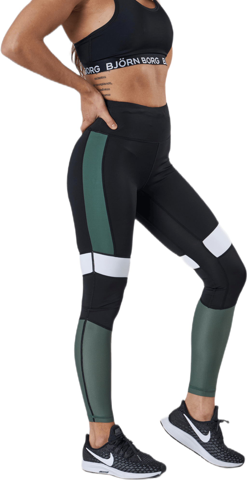 High Waist Block Tight Green - Bild 2