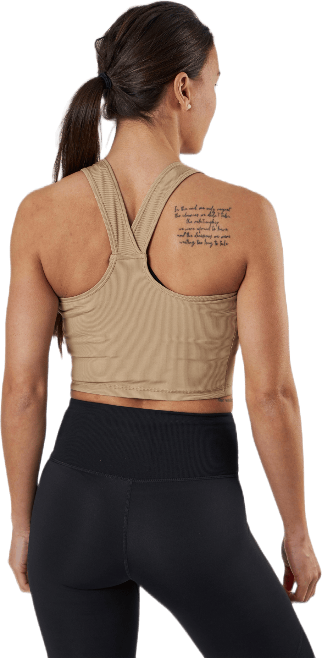 Night Rib Crop Tank Beige - Bild 3