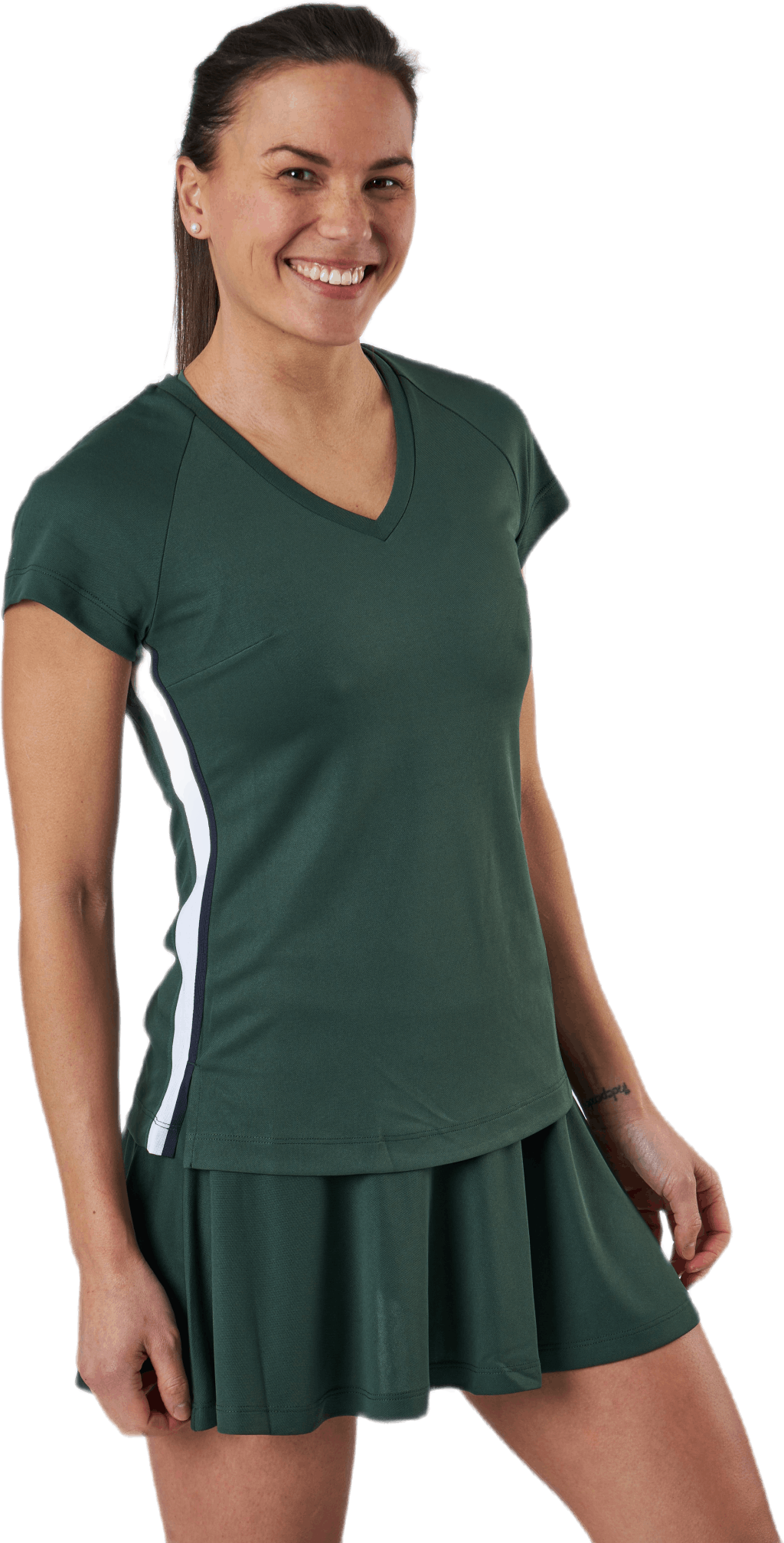 Tesia V Tee Green, Female, Kleding, T-shirt, Training, Groen, 42