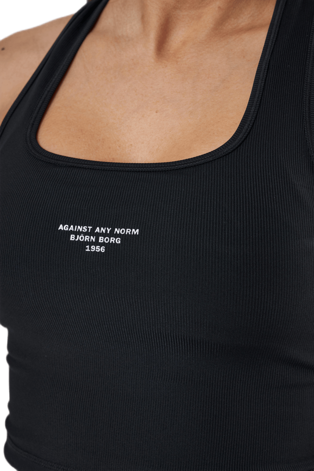 Night Rib Crop Tank Black - Bild 3