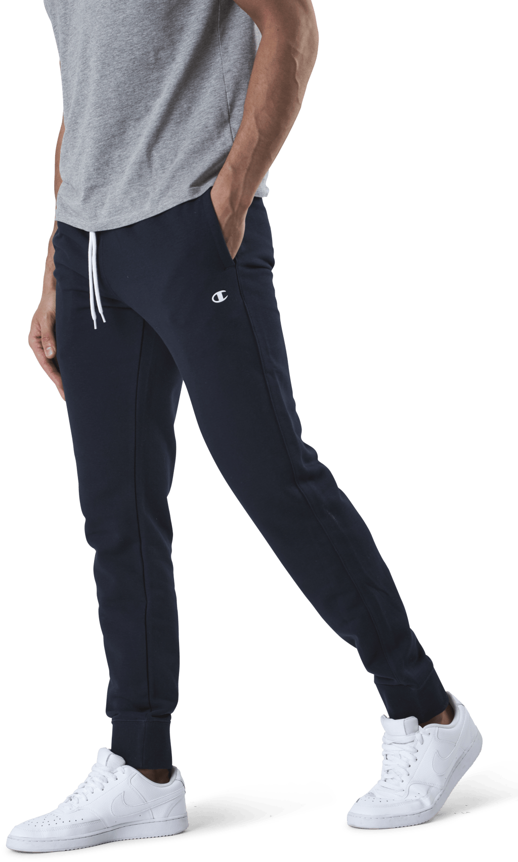 Rib Cuff Pants Blue - Bild 2