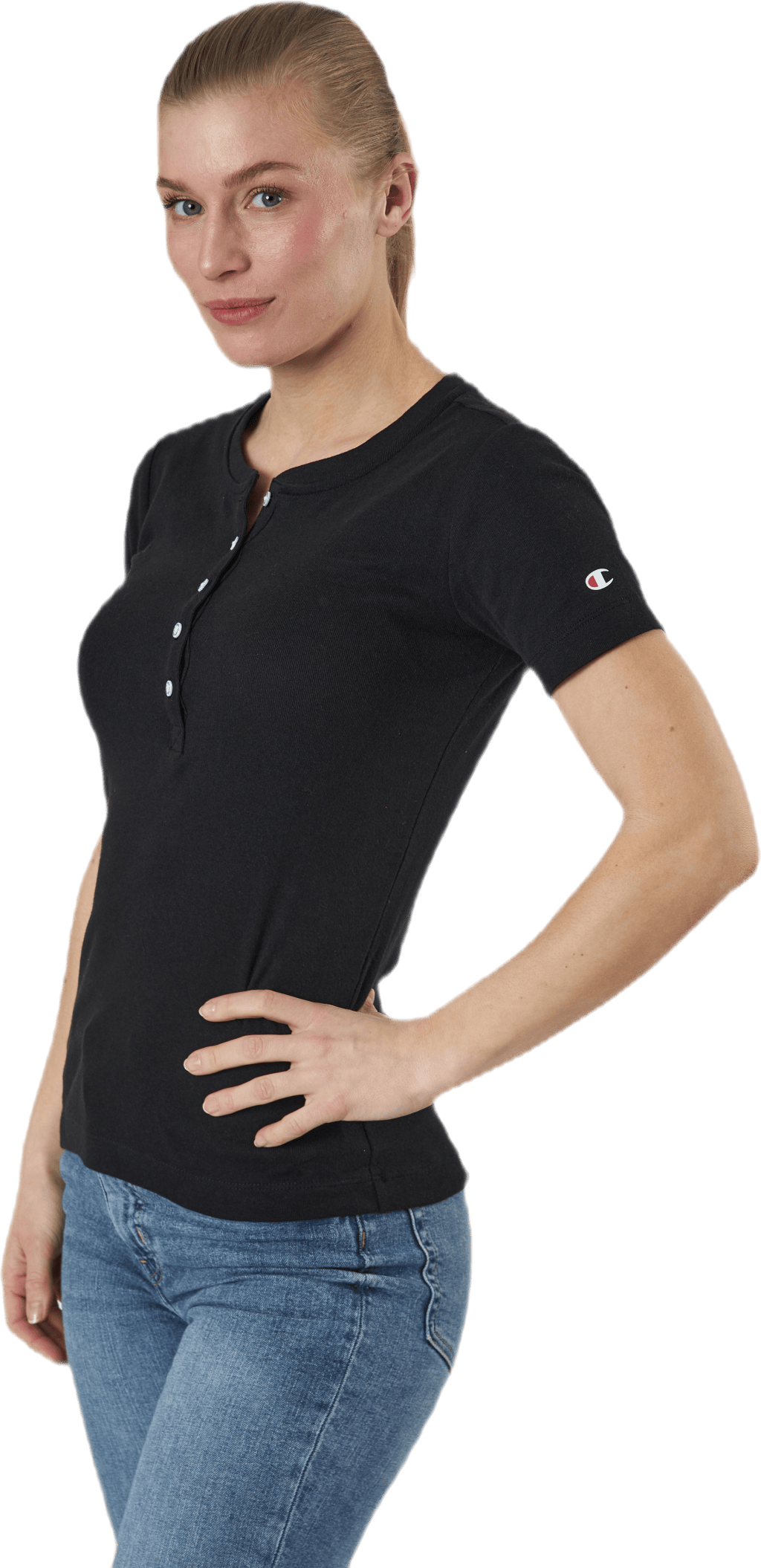 Crewneck T-Shirt Black - Bild 2