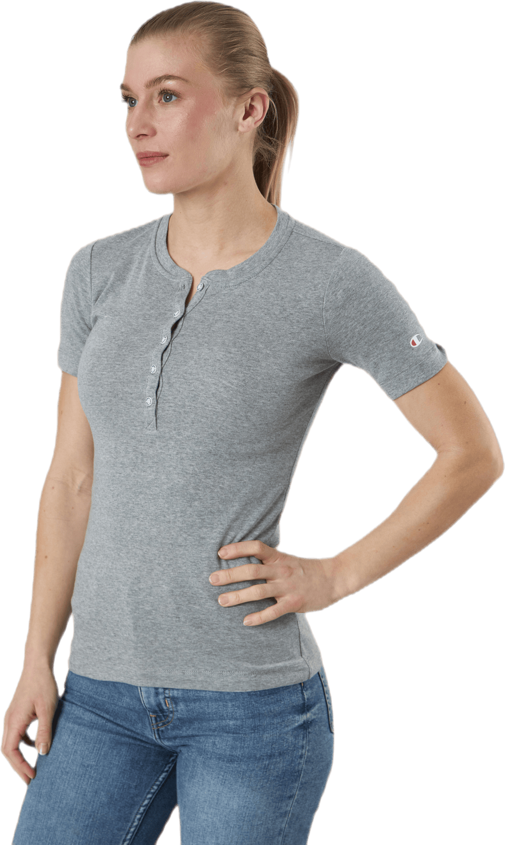 Crewneck T-Shirt Grey - Bild 2