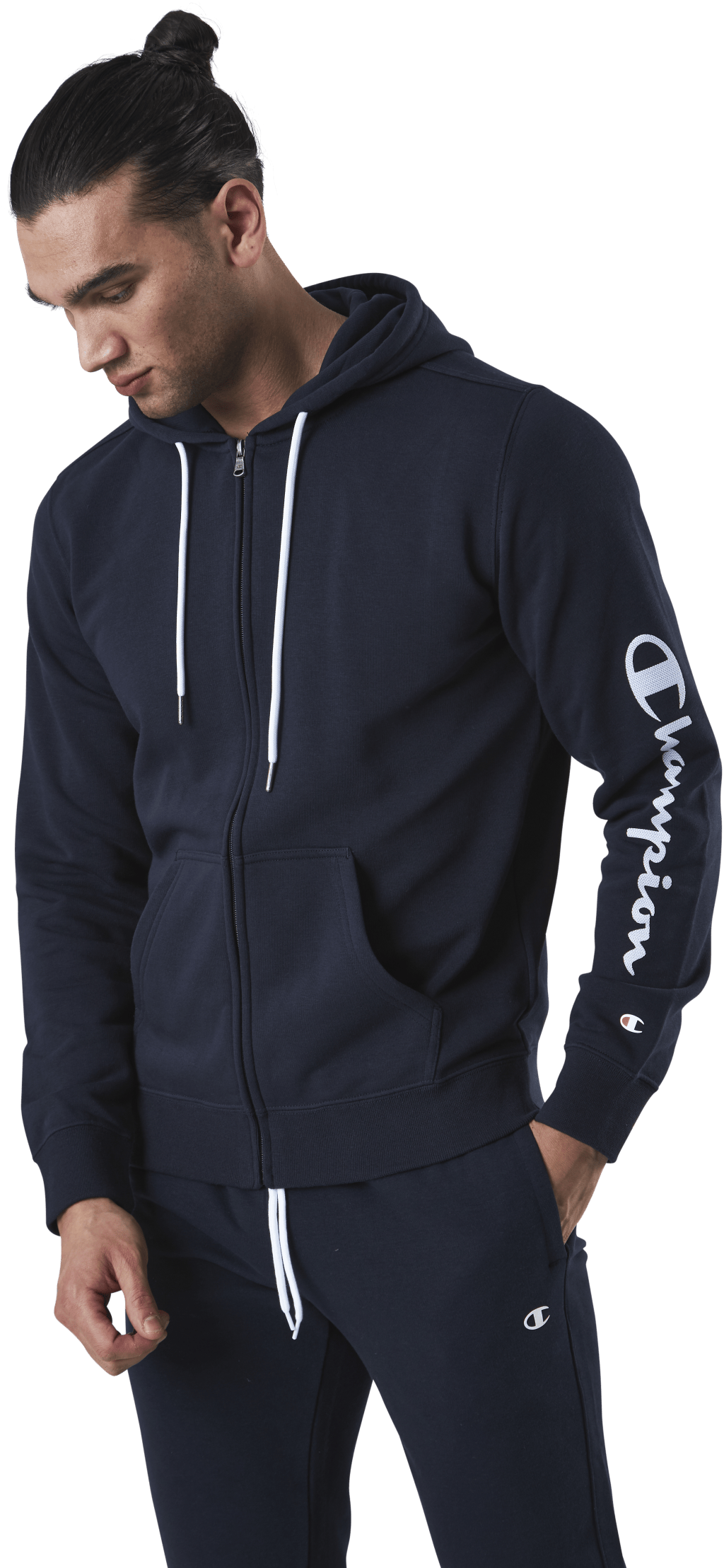 Hooded Full Zip Sweatshirt Blue