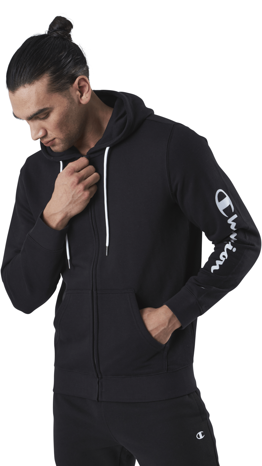 Hooded Full Zip Sweatshirt Black - Bild 4