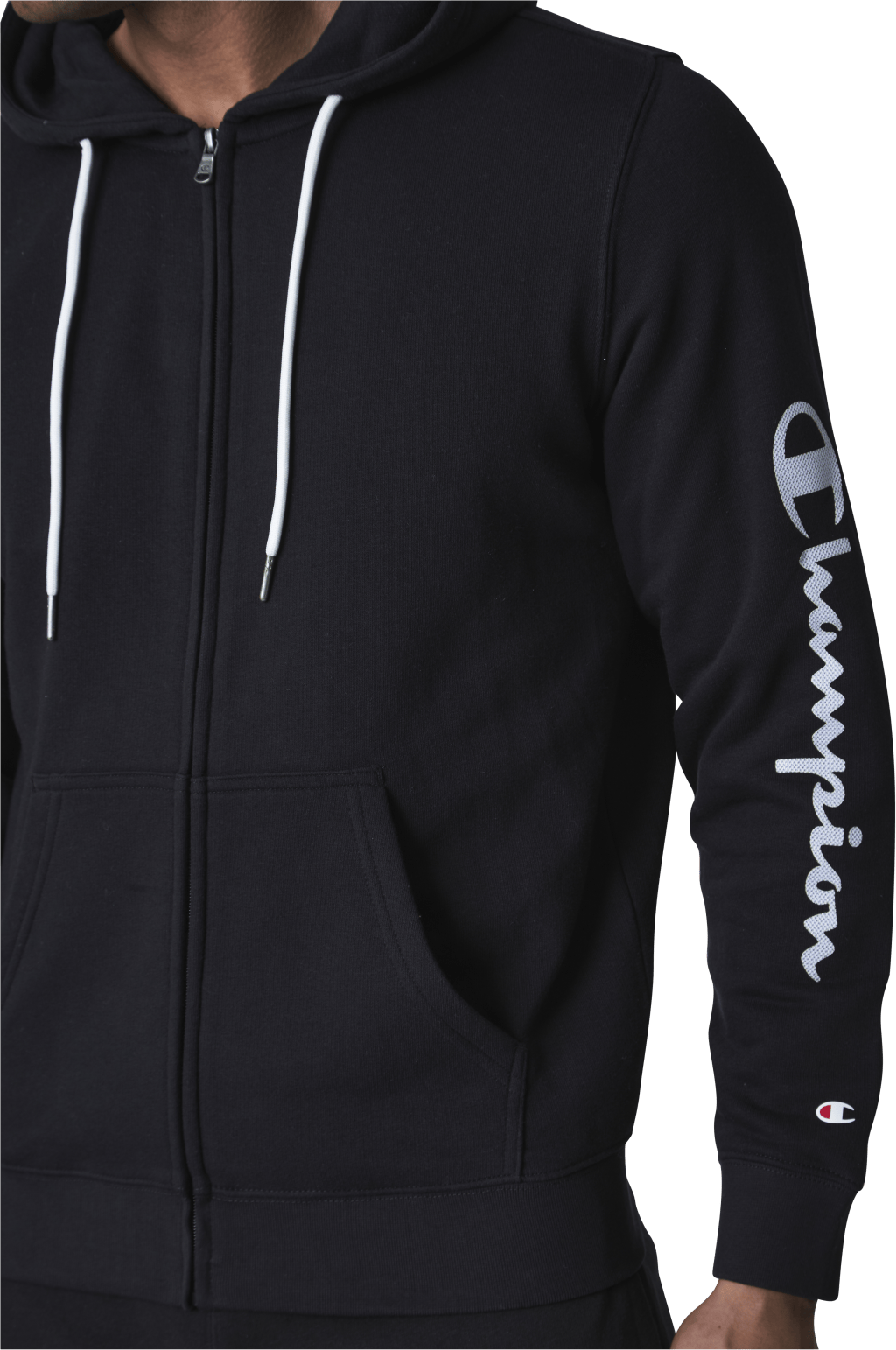 Hooded Full Zip Sweatshirt Black - Bild 5