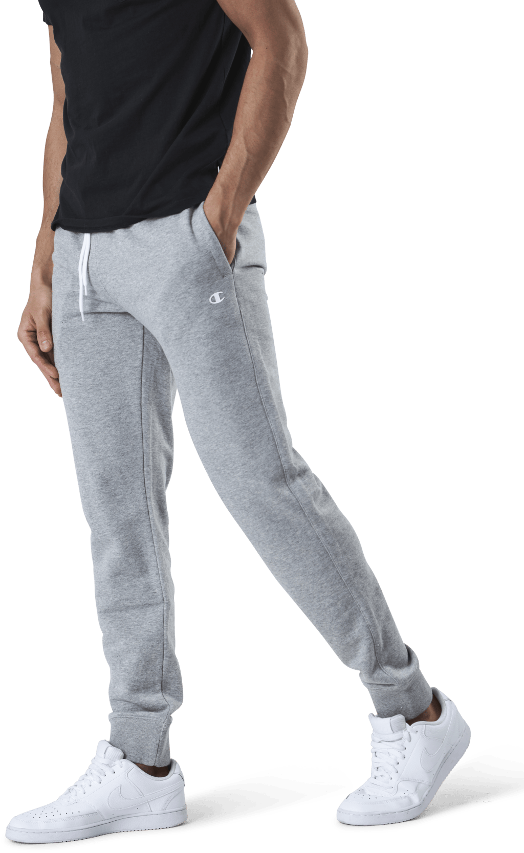 Rib Cuff Pants Grey