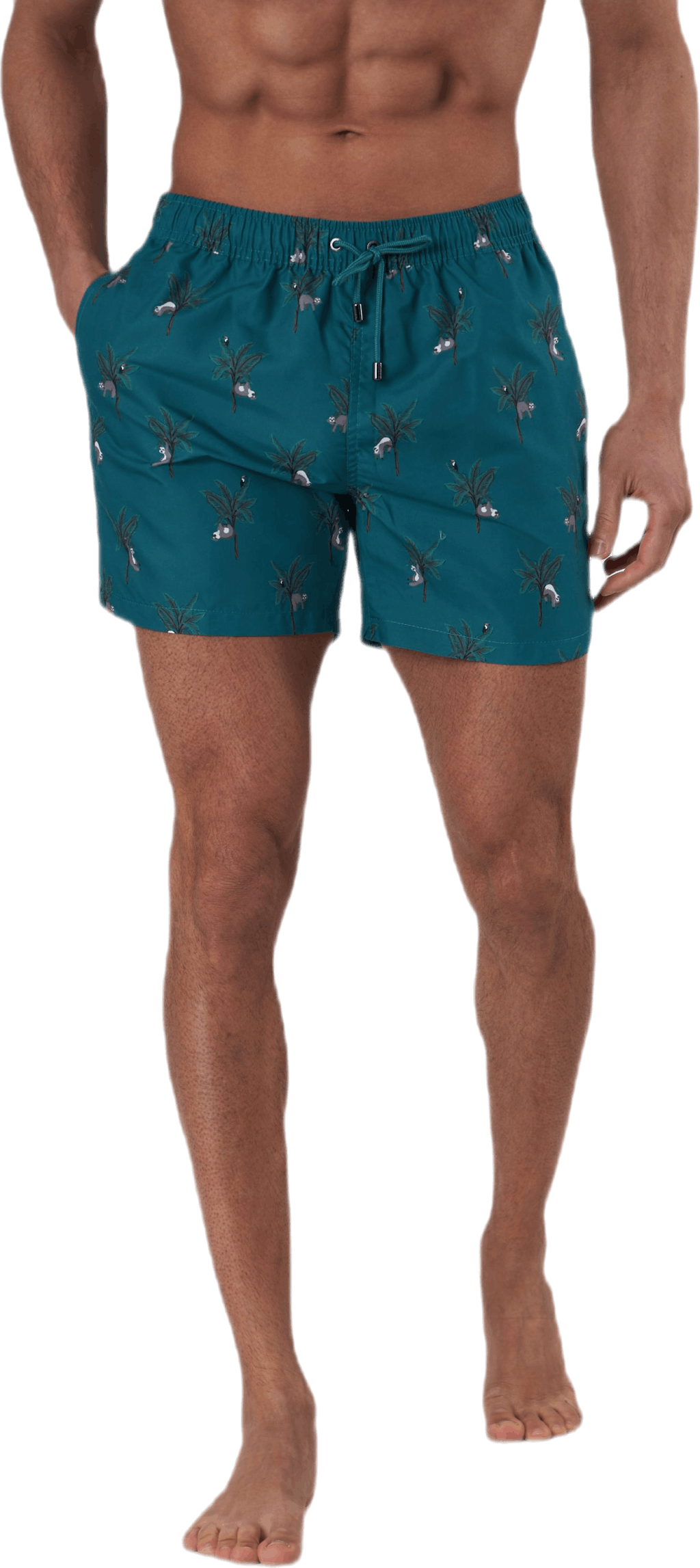 Classic Sloth Green, Male, Kläder, Badkläder, Simning, Grön, L