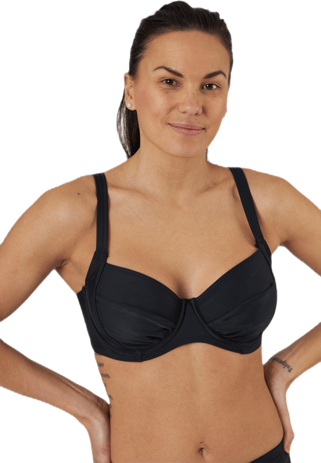Alanya Bikini Wire Bra Black, Female, Apparels, Swimwear, Swimming, Black, D 40