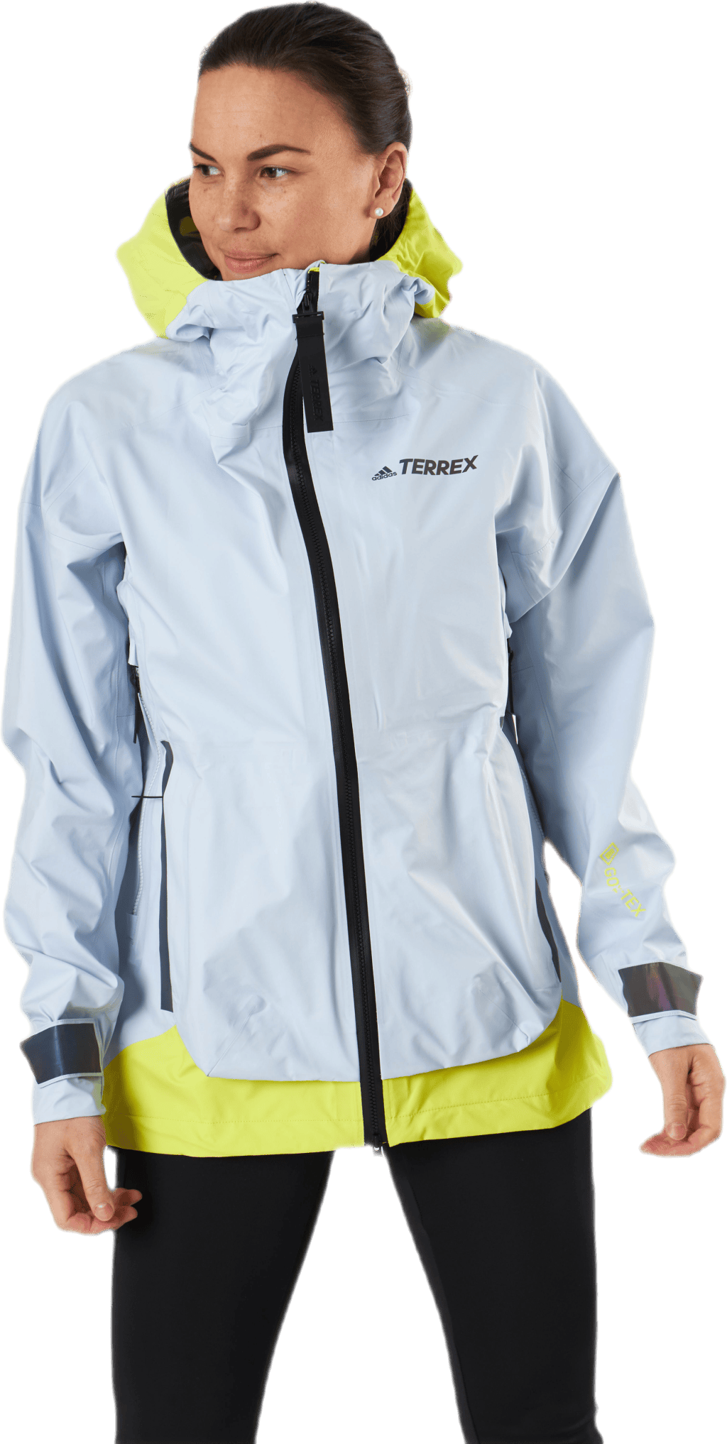 yellow gore tex rain jacket