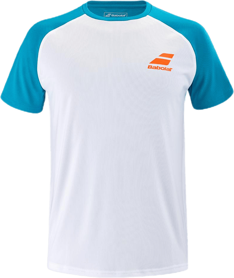 Play Crew Neck Blue/White, Unisex, Kläder, T-shirt, Tennis, Blå/Vit, 140