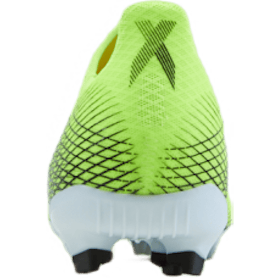 X Ghosted.3 Laceless Firm Ground Boots Solar Yellow / Core Black / Royal Blue - Bild 2