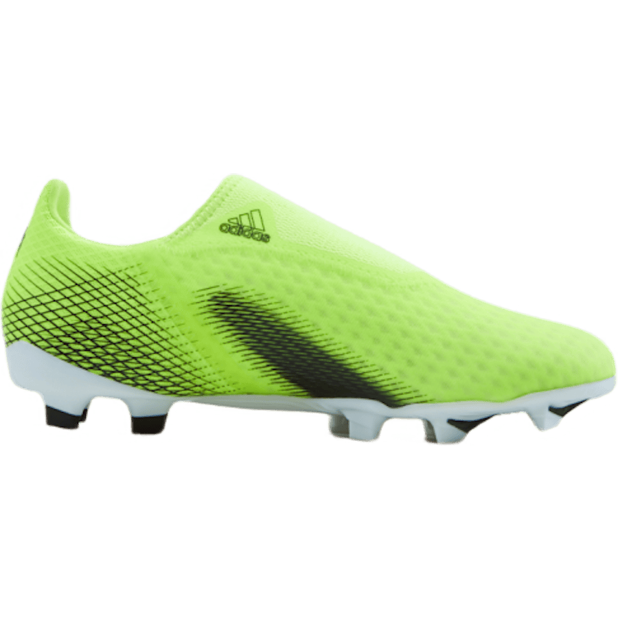 X Ghosted.3 Laceless Firm Ground Boots Solar Yellow / Core Black / Royal Blue - Bild 3