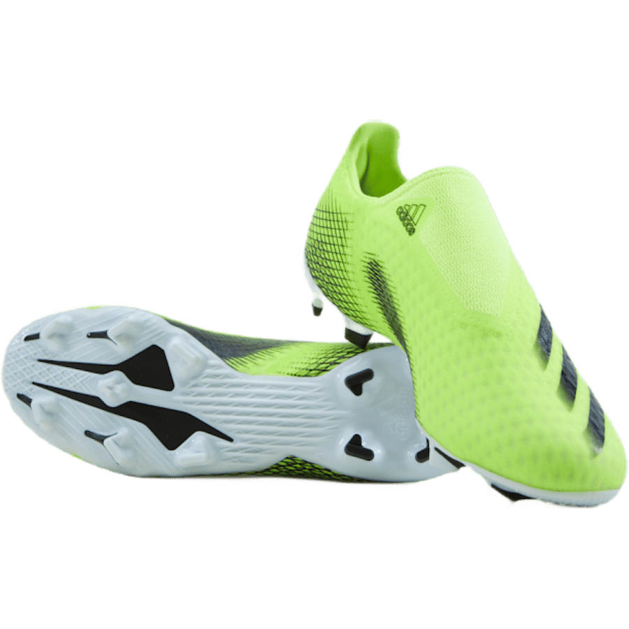 X Ghosted.3 Laceless Firm Ground Boots Solar Yellow / Core Black / Royal Blue - Bild 8