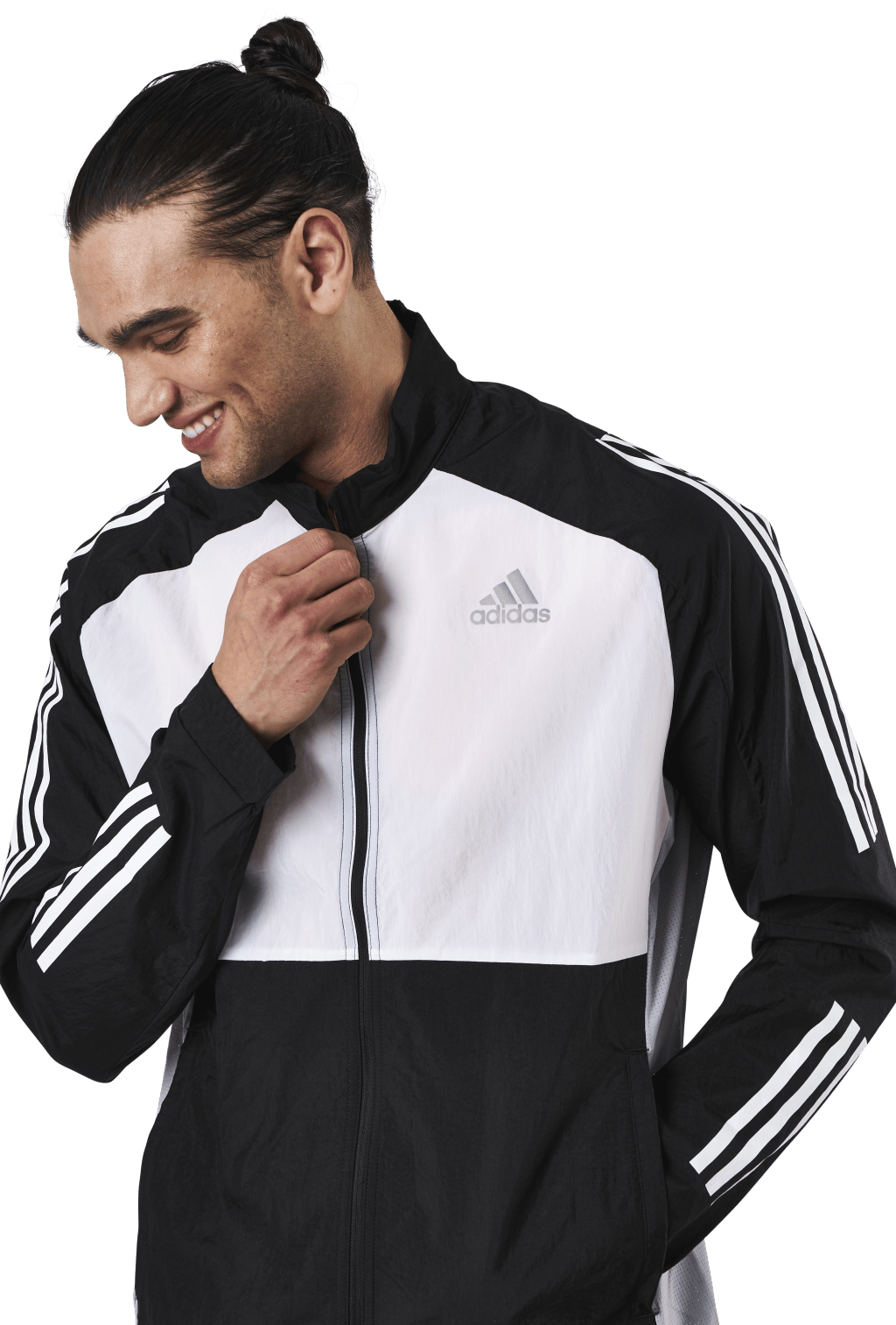 Adidas Track Jacket M Black / White / Halo Silver - Bild 4