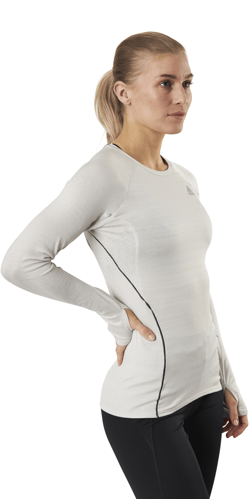 Adidas Runner Long Sleeve Tee Women Alumina - Bild 2