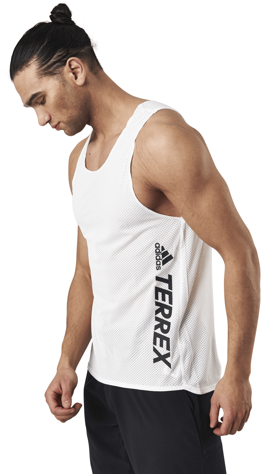 Terrex Agravic Race Singlet Non-Dyed, Male, Bekleidung, Tops, Laufen, Weiß, M