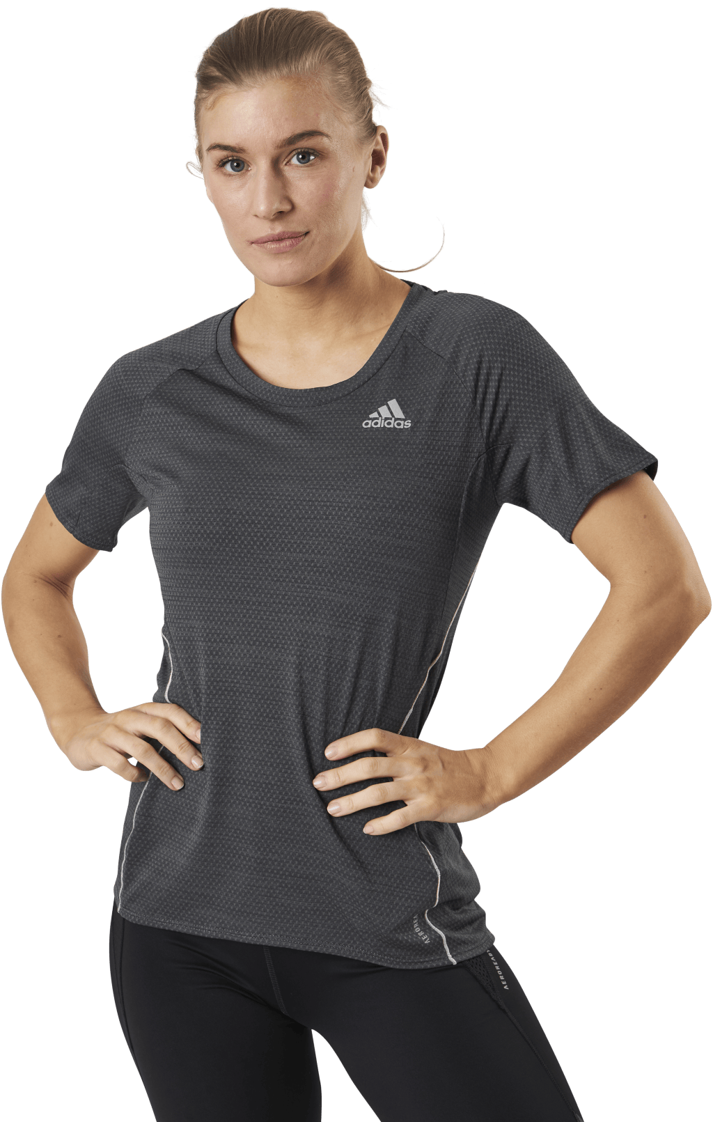 Adidas Runner Tee Women Grey Six