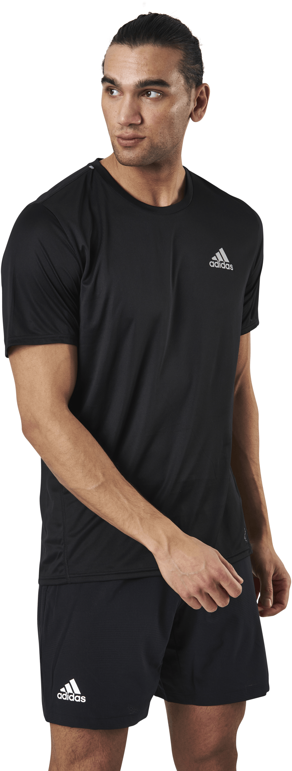Adidas Fast Primeblue Tee Men Black / Reflective Silver, Male, Aparelhos, Camisa, Corrida, Preto, L