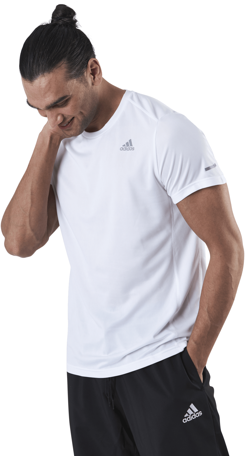 Adidas Run It Tee Men White, Male, Apparels, T-shirt, Running, White, M