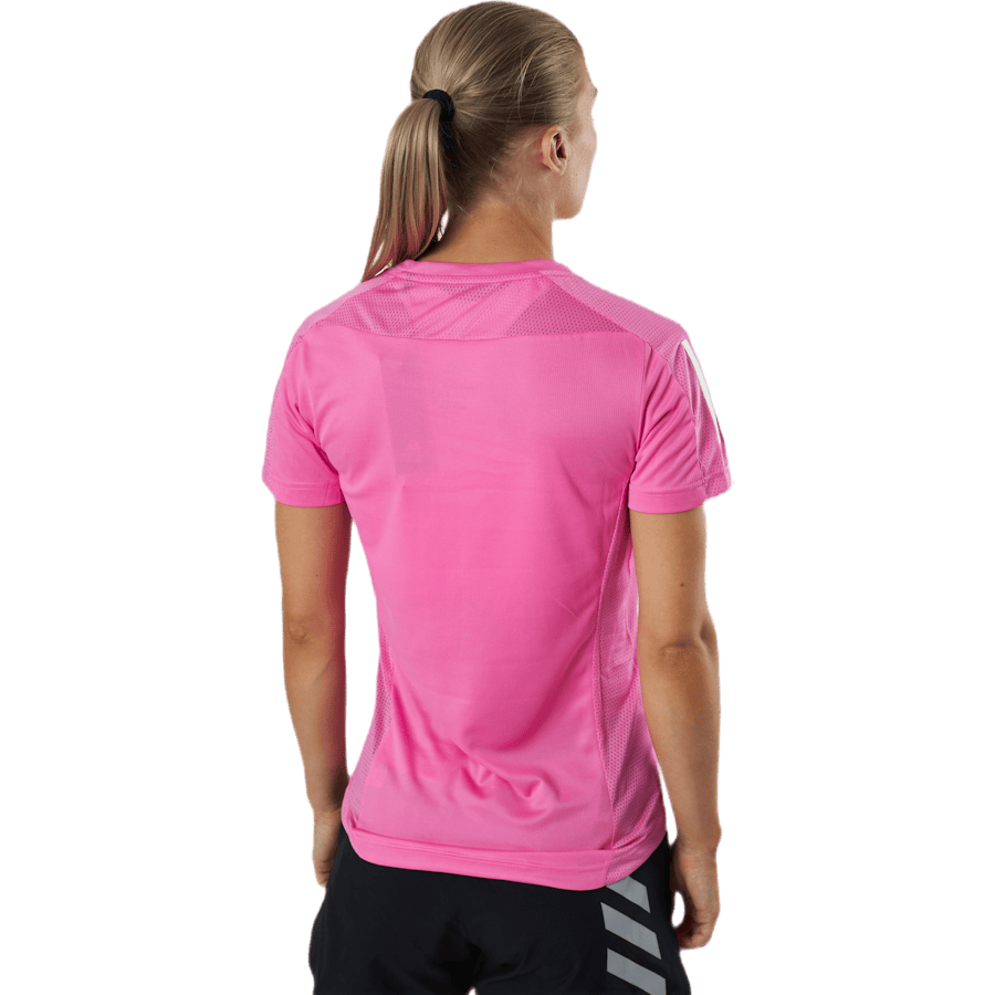 Adidas Own The Run Tee Women Screaming Pink - Bild 3