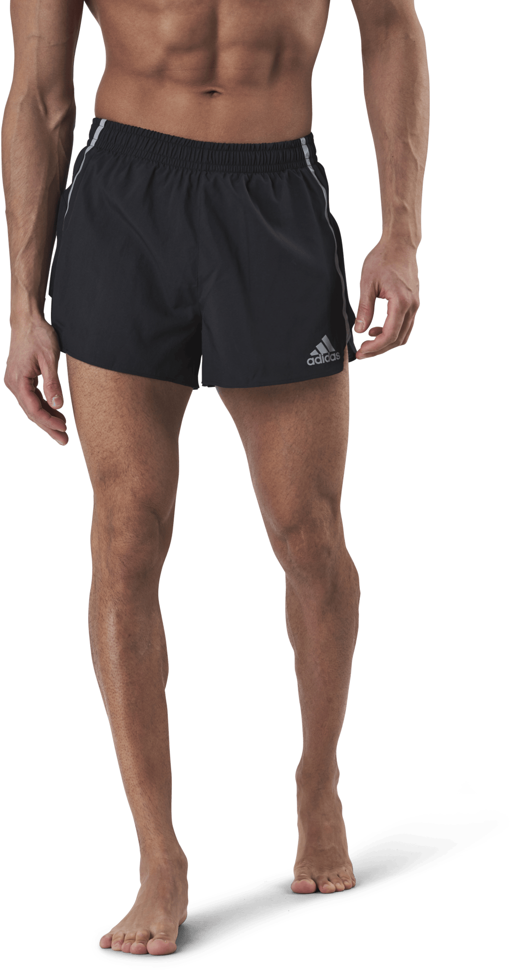 Adidas Saturday Split Short Men Black / Grey Six, Male, Apparels, Shorts, Running, Black, S