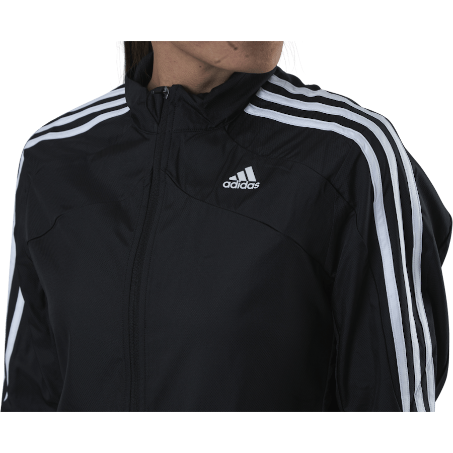 Adidas Marathon Jacket 3 Stripe Women Black - Bild 4