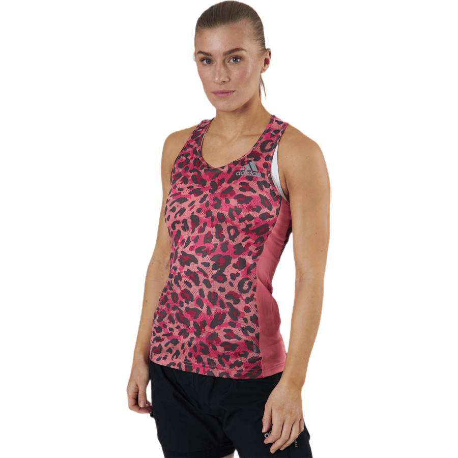 Adidas Fast Primeblue Tank Graphic Women Hazy Rose / Multicolor