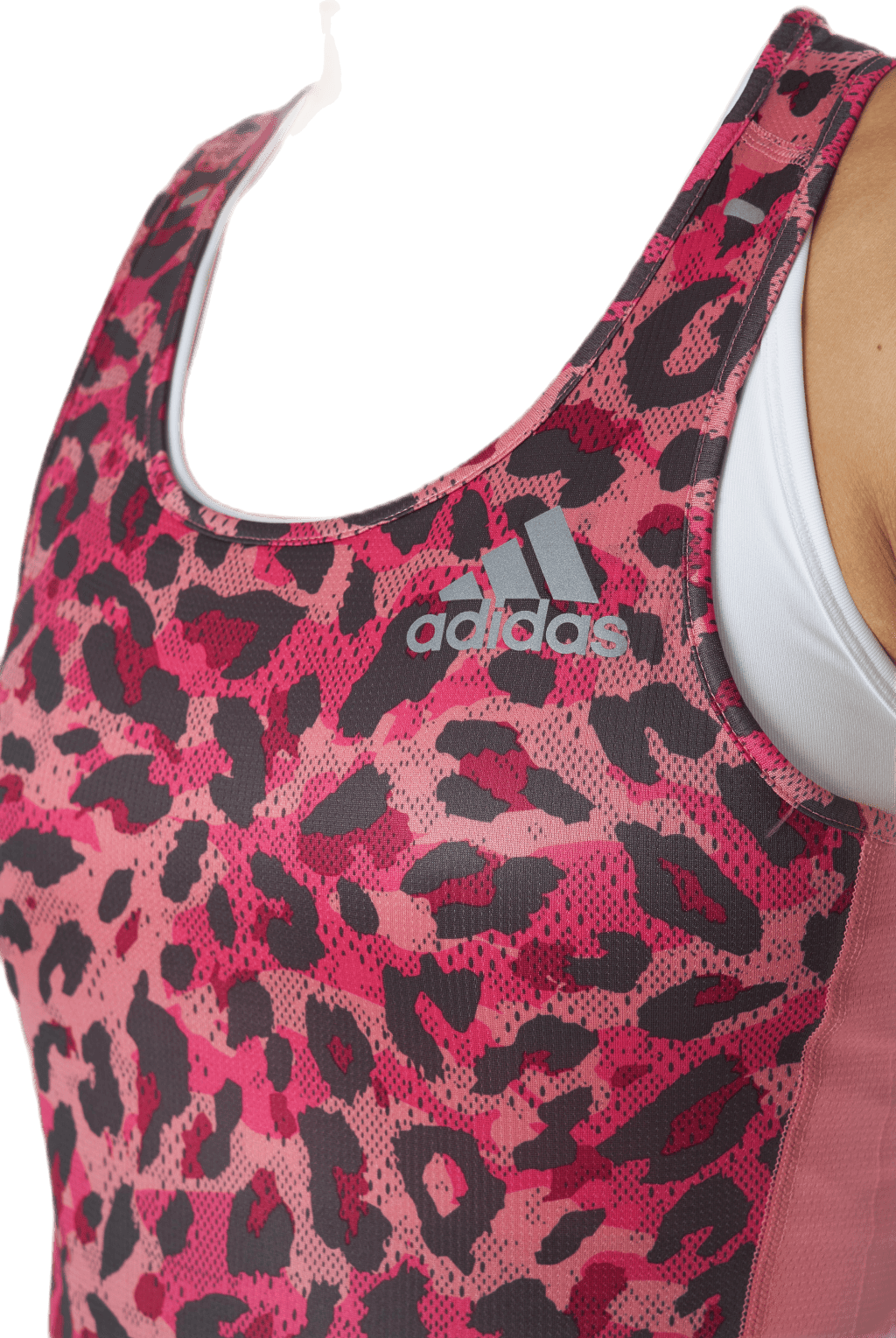 Adidas Fast Primeblue Tank Graphic Women Hazy Rose / Multicolor - Bild 4