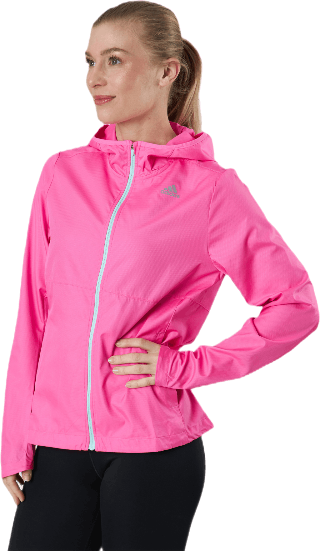 adidas own the run jacket pink