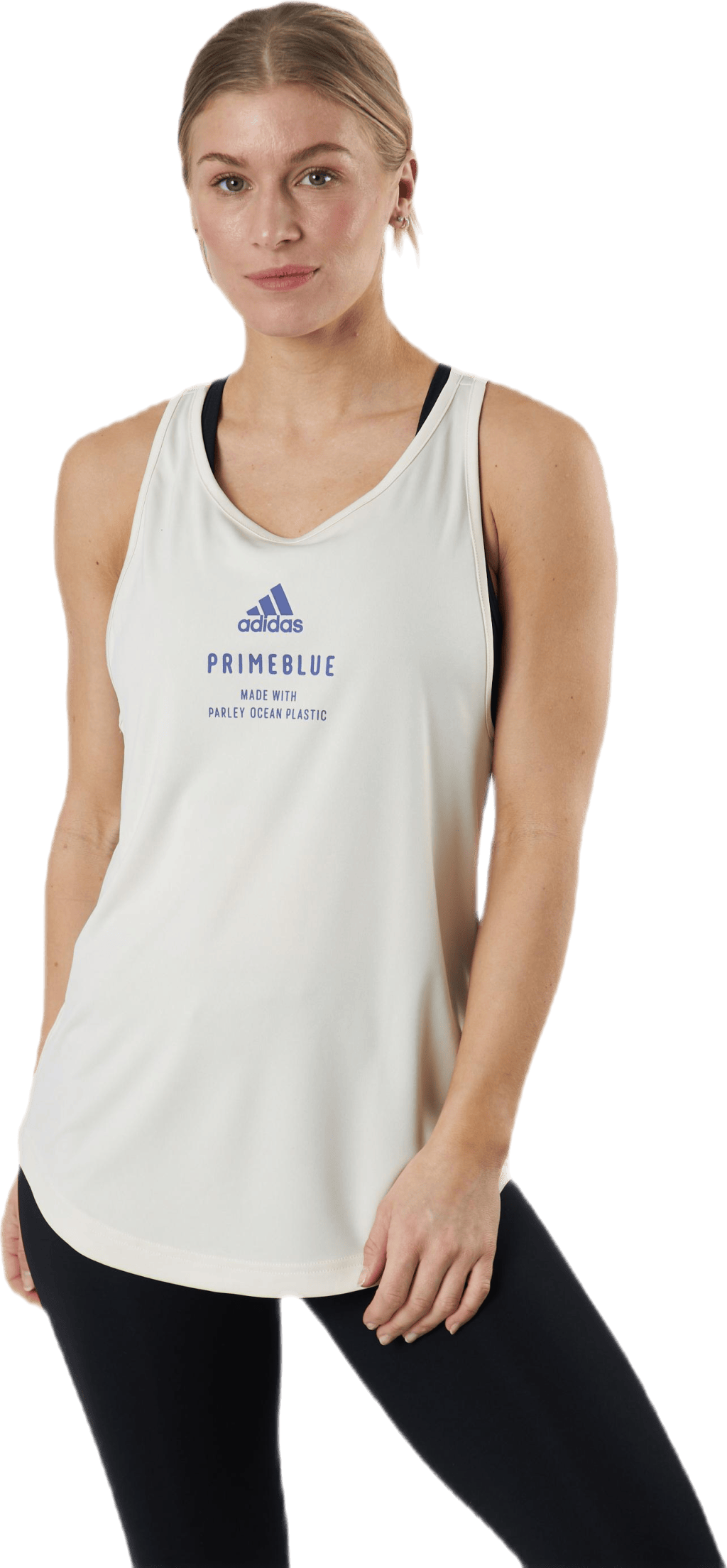 Run For The Oceans Graphic Tank Linen, Female, Ropa, Tops, Running, Blanco, XL