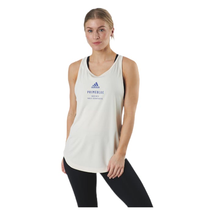 Run For The Oceans Graphic Tank Linen, Female, Vêtements, Tops, Courses, Blanc, L