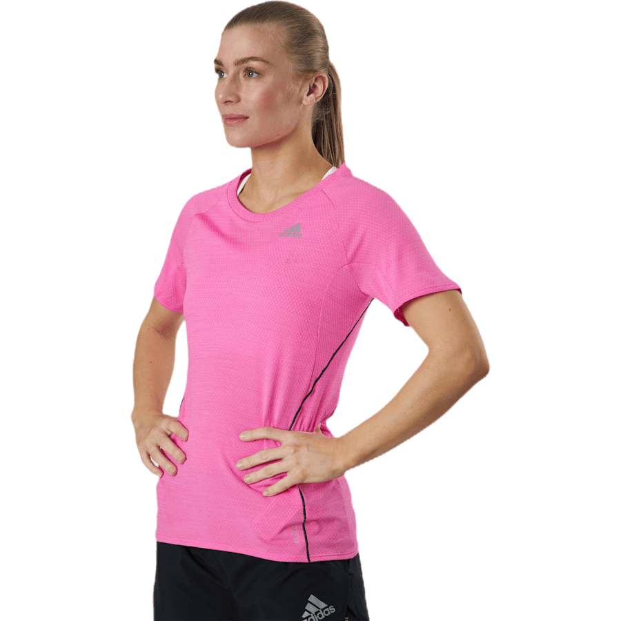 Adidas Runner Tee Women Screaming Pink