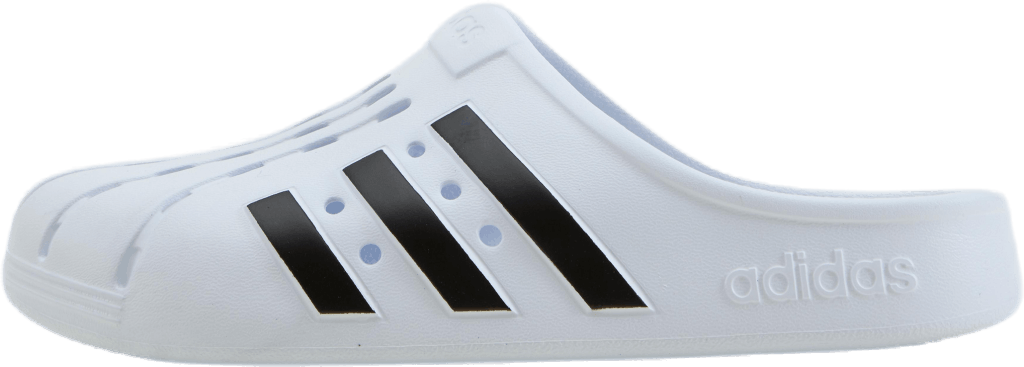 Adilette Clogs Cloud White / Core Black / Cloud White, Female, Schoenen, Sandalen en Sloffen, sandalen, Wit, EU 43 1/3