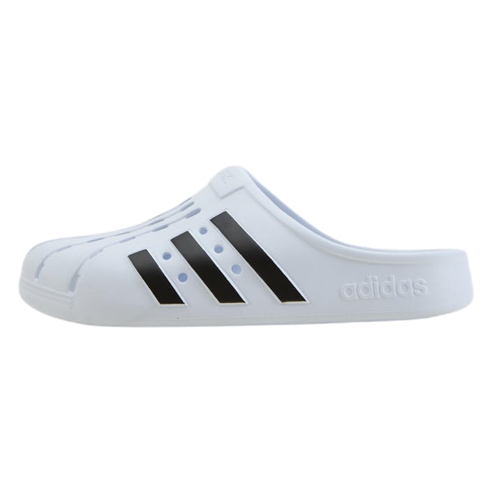 Adilette Clogs Cloud White / Core Black / Cloud White, Female, Schoenen, Sandalen en Sloffen, sandalen, Wit, EU 43 1/3