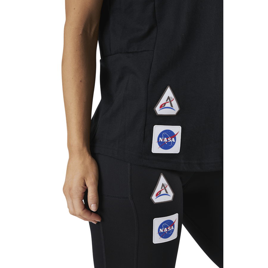 Run It Space Race Tee Soft W Black - Bild 4