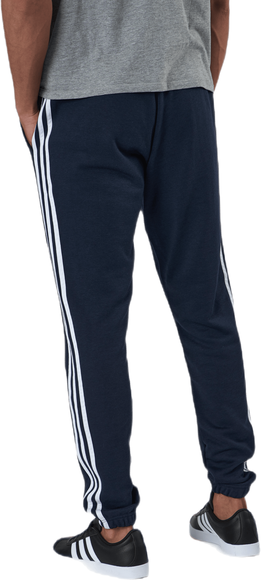 Essentials Tapered Elasticcuff 3 Stripes Pant Legend Ink / White - Bild 3
