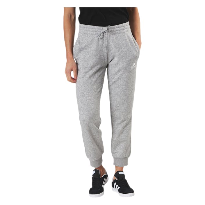 Essentials Regular Tapered Cuffed 7/8 Pant Medium Grey Heather / White, Female, Kleding, Broek, Grijs, M