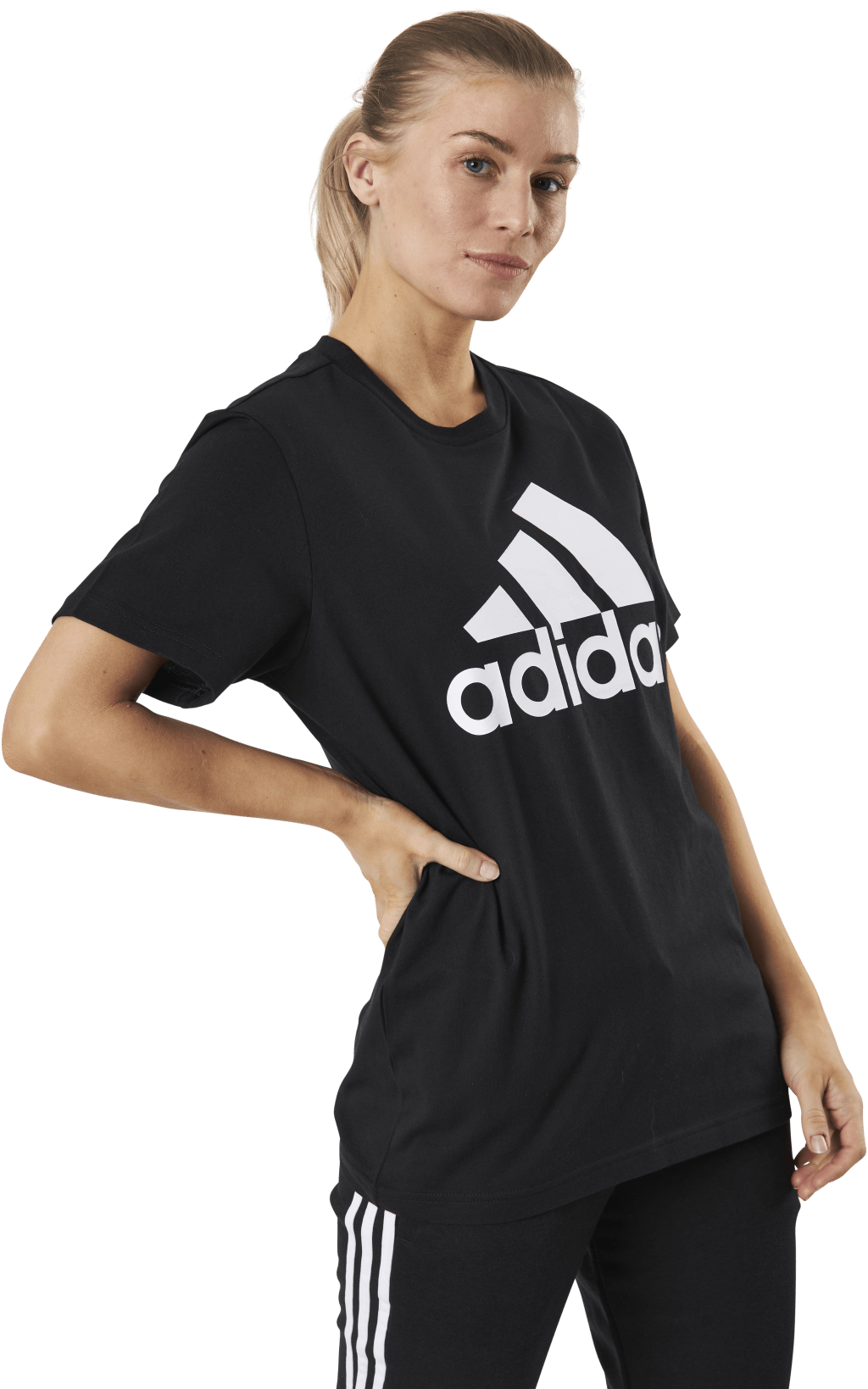 Essentials Boyfriend T-Shirt Black / White