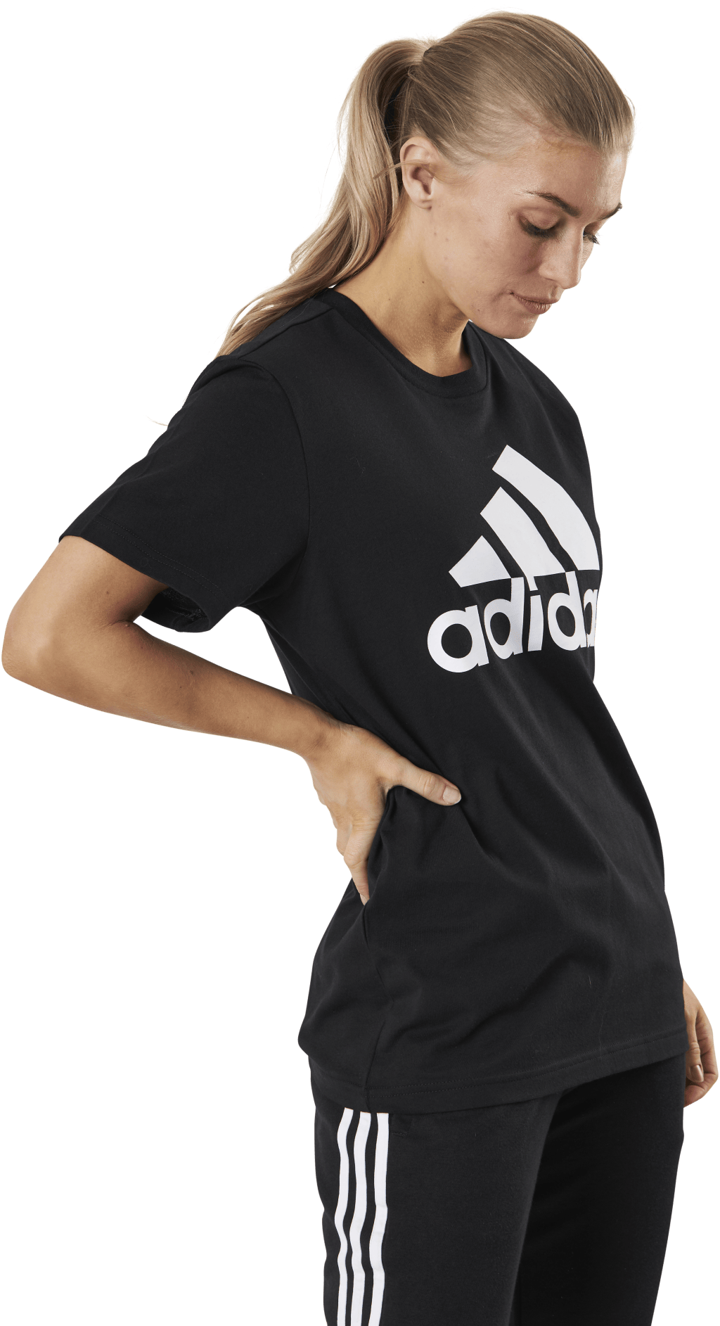 Essentials Boyfriend T-Shirt Black / White - Bild 2