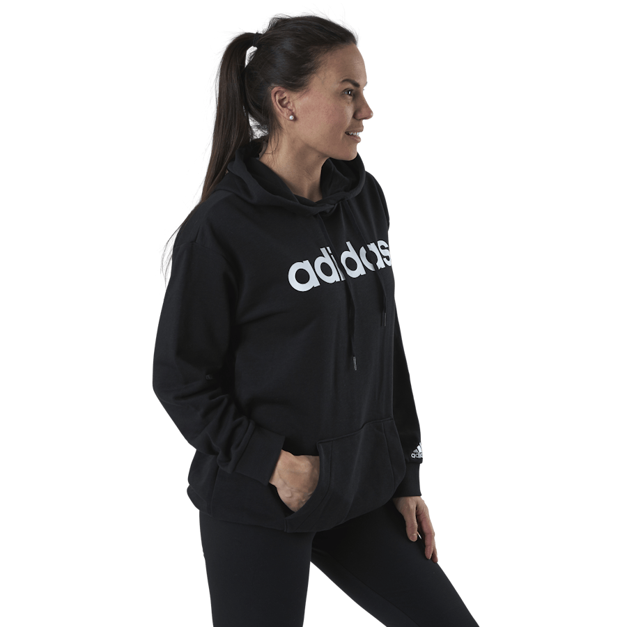 Essentials Oversized Hoodie Black / White - Bild 2