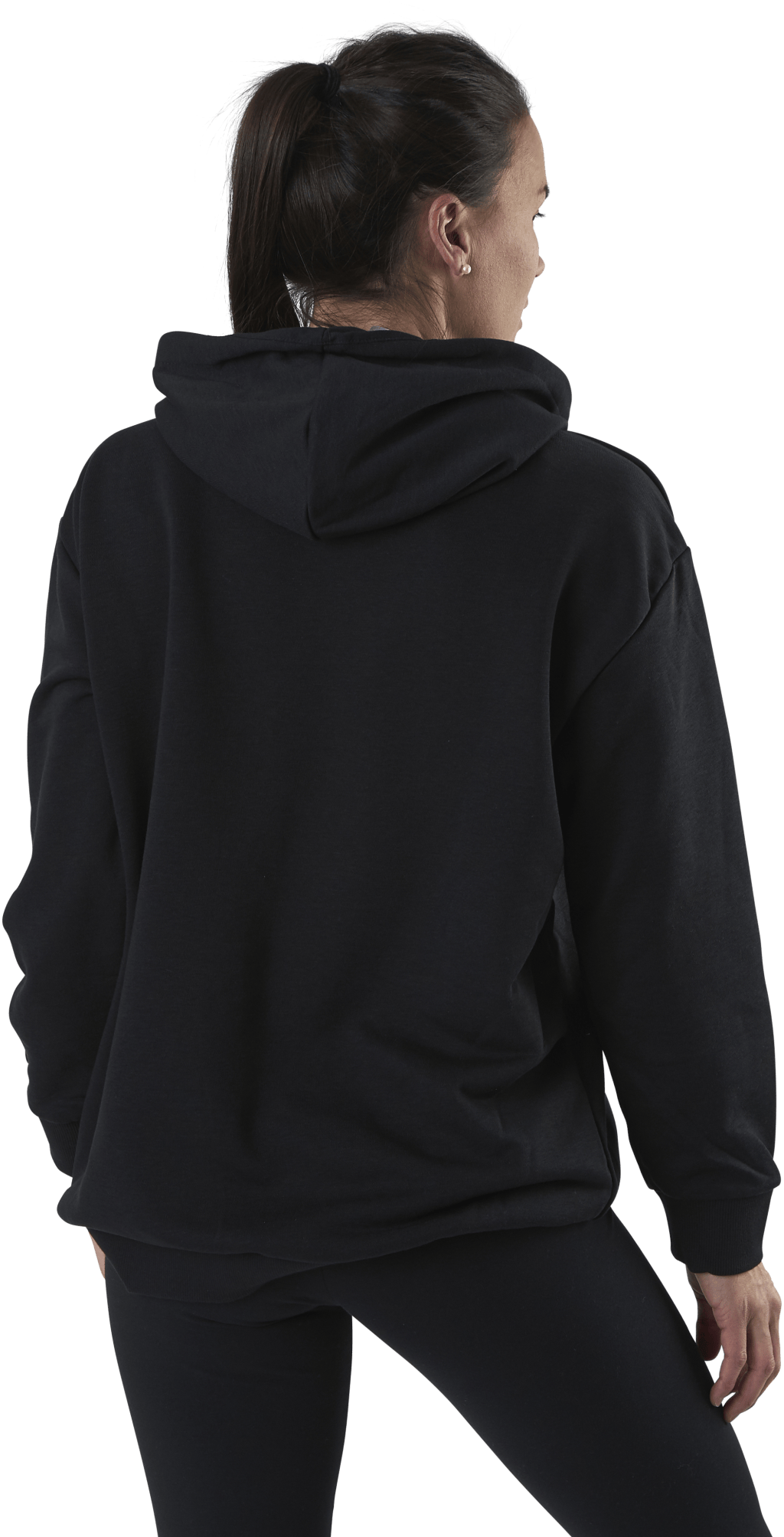 Essentials Oversized Hoodie Black / White - Bild 3