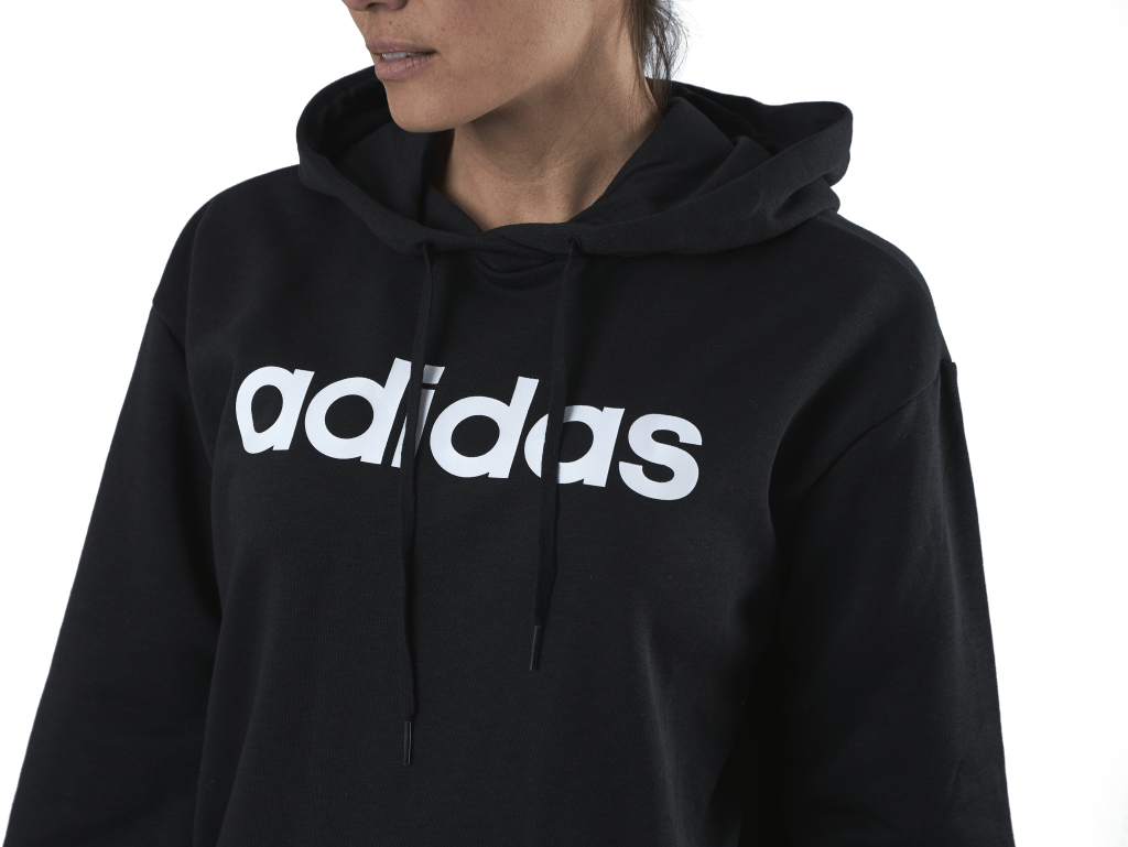 Essentials Oversized Hoodie Black / White - Bild 4