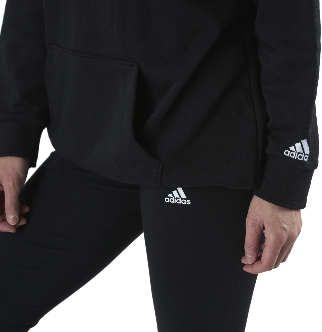Essentials Oversized Hoodie Black / White - Bild 5