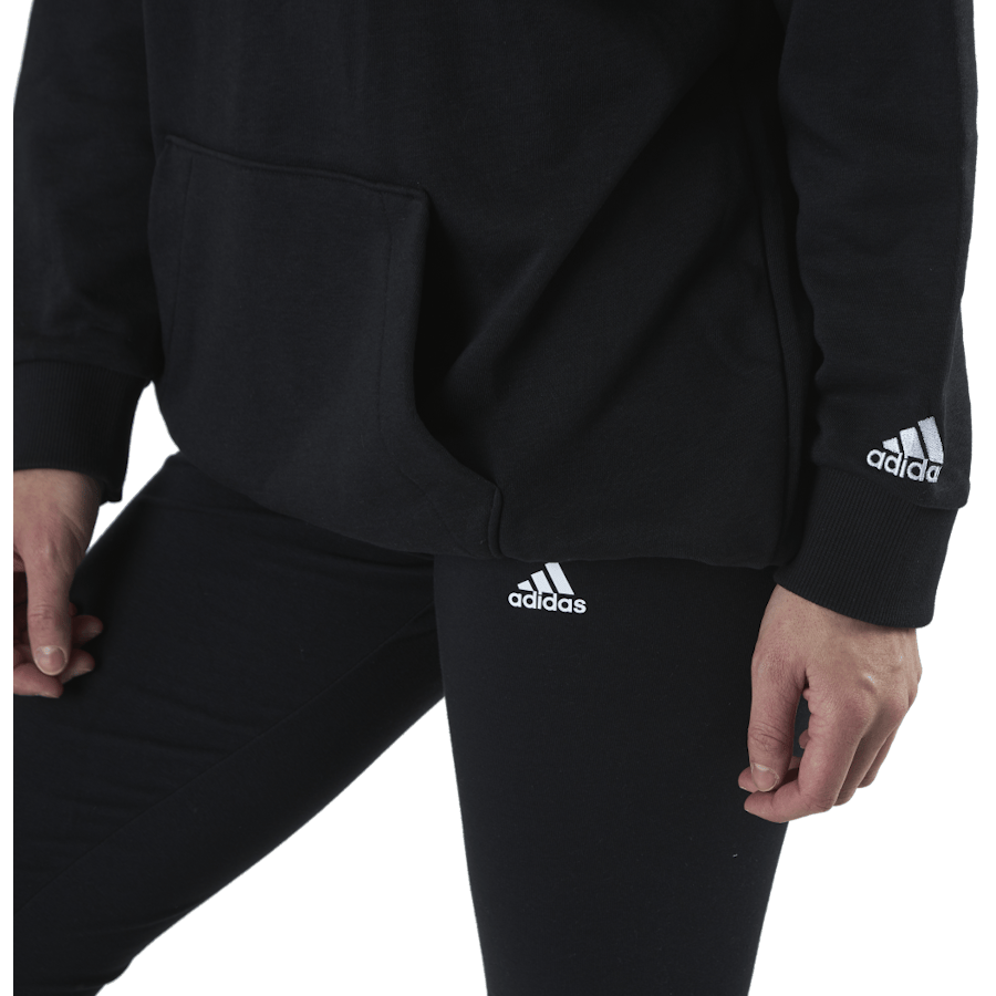 Essentials Oversized Hoodie Black / White - Bild 5