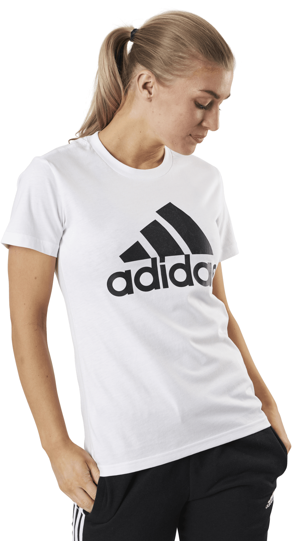 Essentials Regular T-Shirt White / Black - Bild 2
