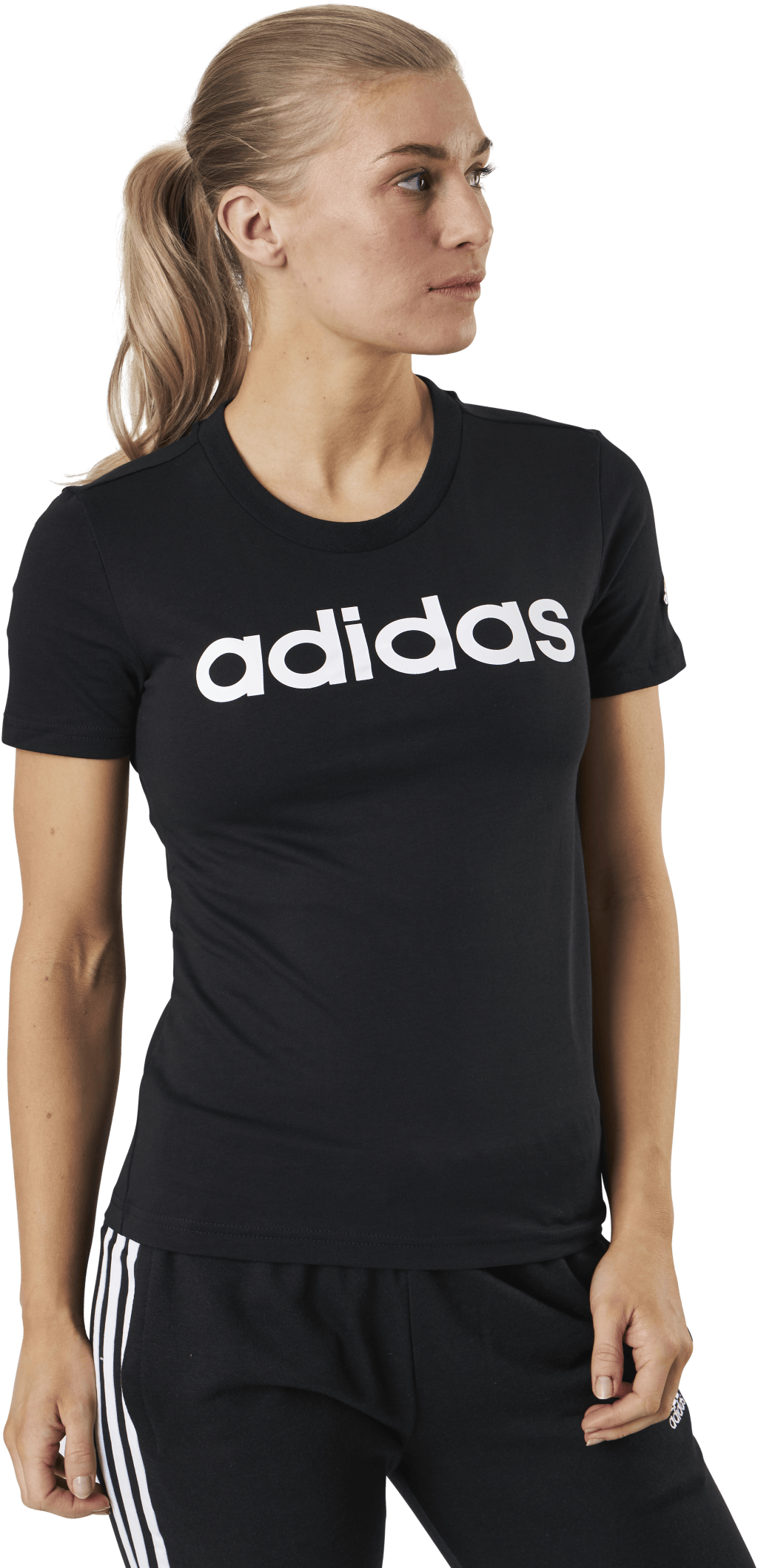 Essentials Slim Logo T-Shirt Black / White - Bild 2