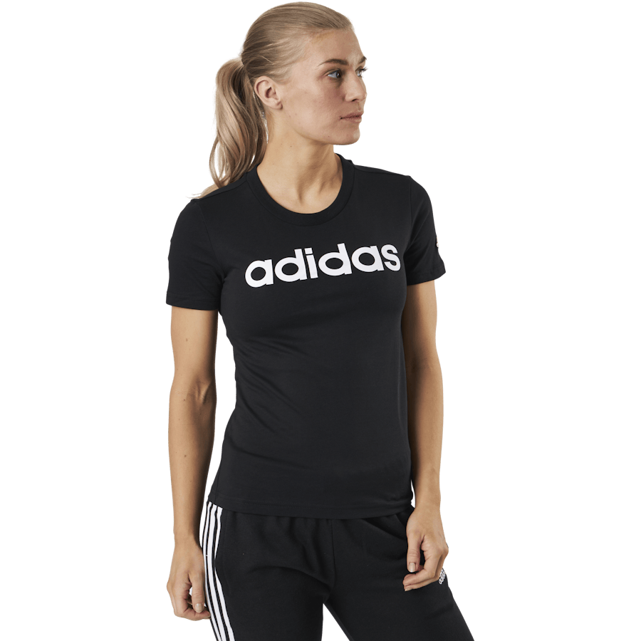 Essentials Slim Logo T-Shirt Black / White - Bild 2