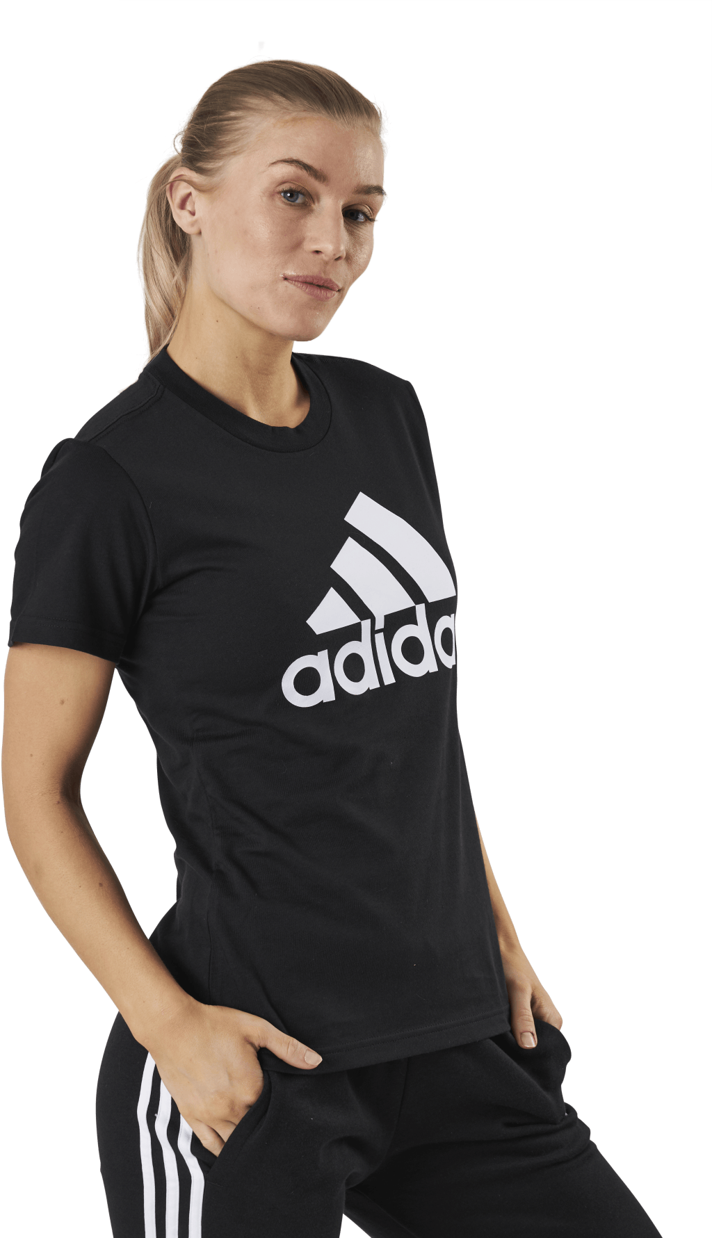 Essentials Regular T-Shirt Black / White